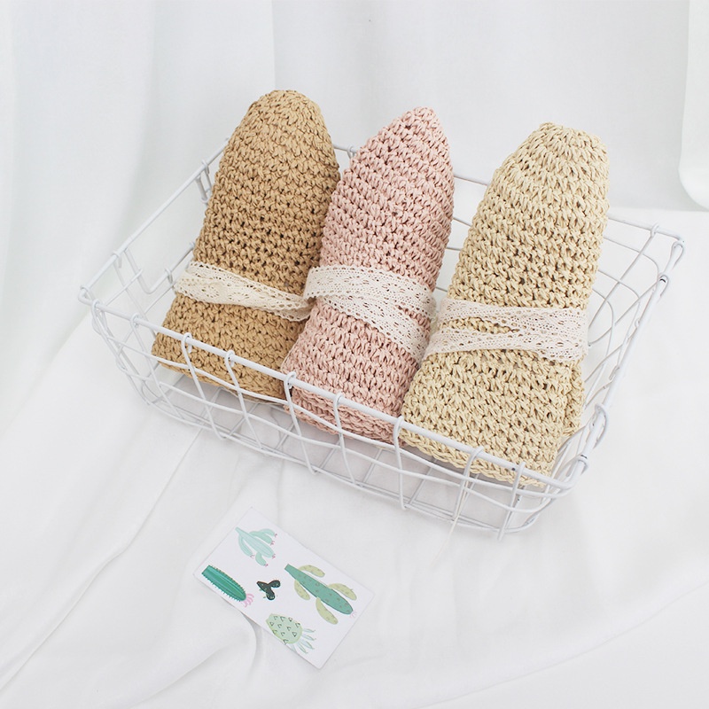 Nón cói vành tròn xinh xắn cho bé gái