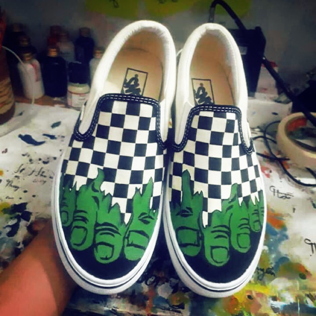 Giày vans custom mavel