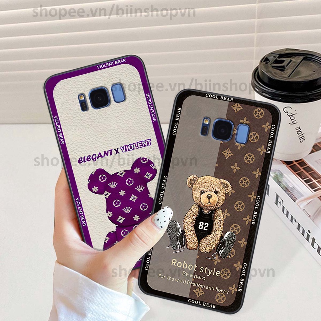Ốp Samsung S8 / S8 Plus / S8+ hình gấu bear brick đẹp độc lạ, thời trang, cá tính