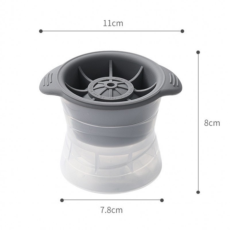 Khuôn Silicon làm đá viên hình cầu 3D đa năng tiện lợi