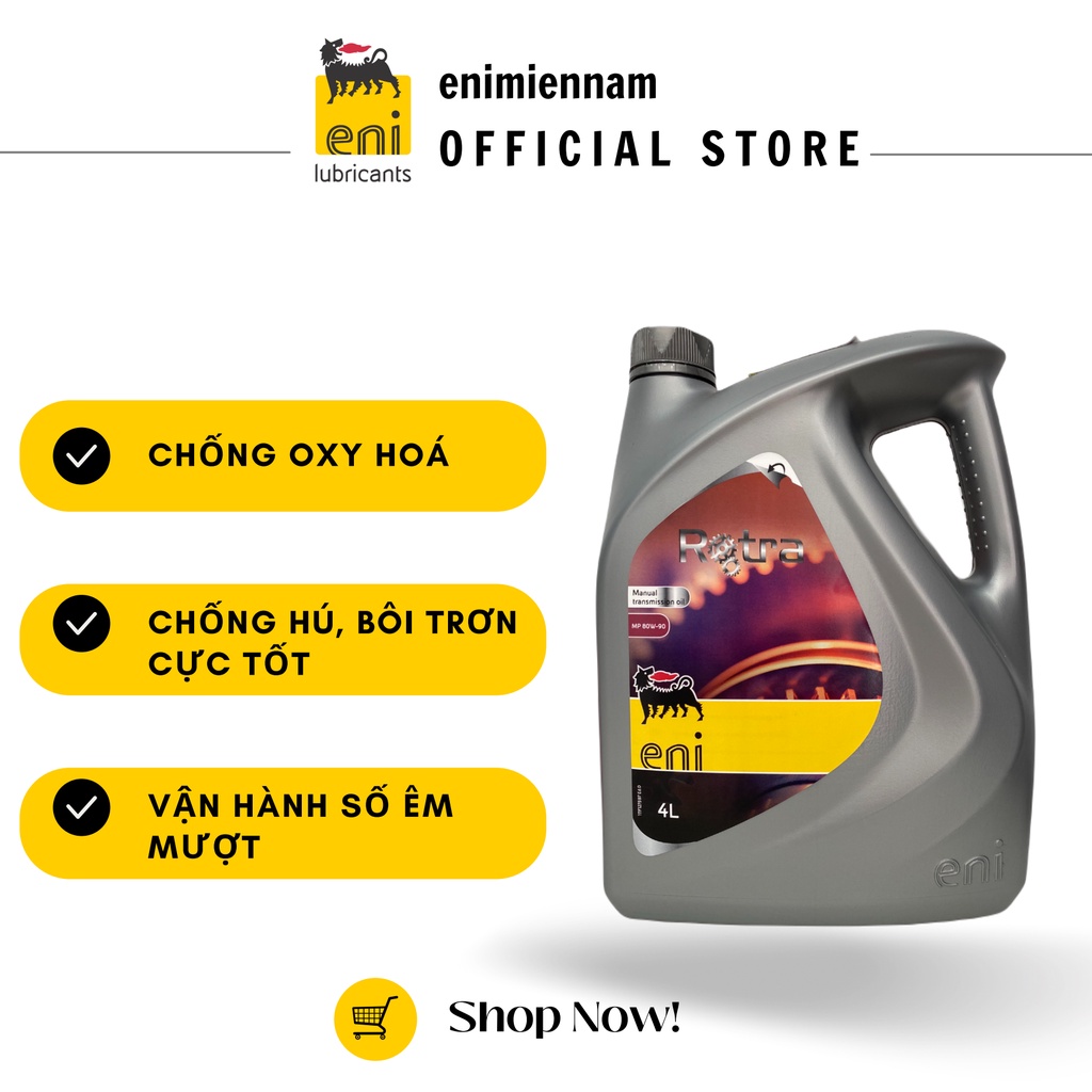 Nhớt láp / Nhớt hộp số eni 85W140 4L (Nhập khẩu Ý)