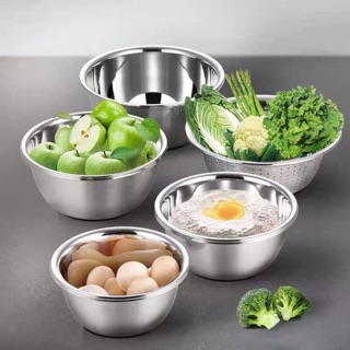 Set Rổ inox bộ 5 món
