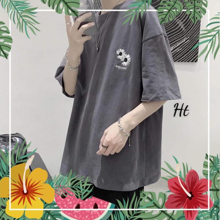 Áo phông logo đôi hoa trắng tici H2Q977 ATSHOP CHUYÊN SỈ LẺ THỜI TRANG