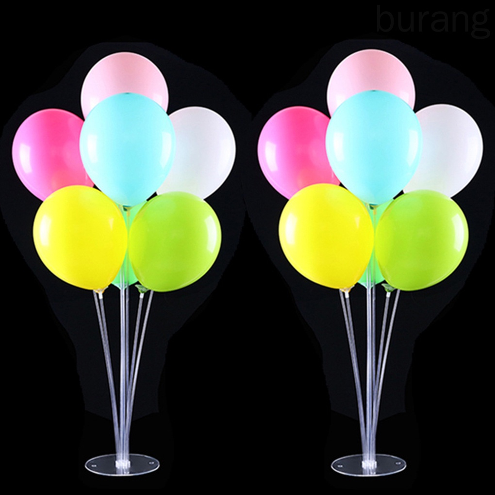 Đế đỡ bong bóng bằng nhựa trong suốt dùng trang trí buổi tiệc