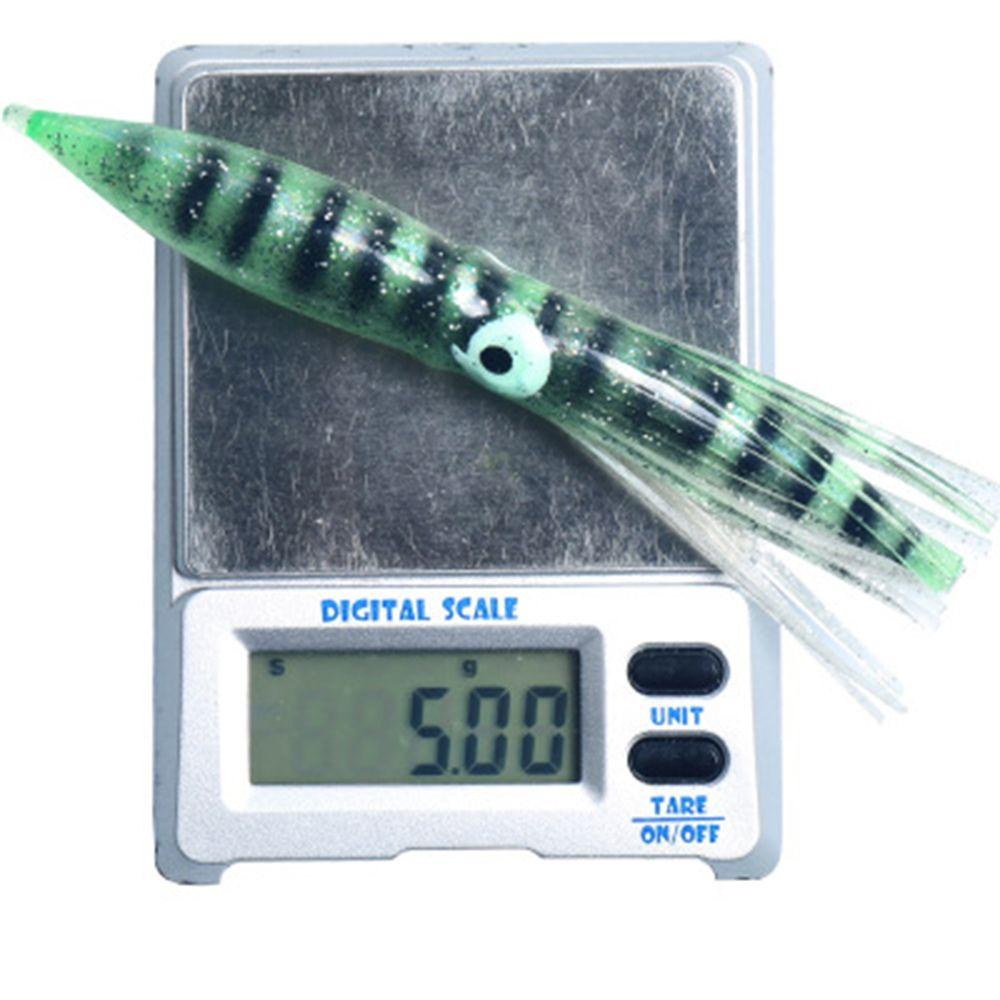 HECCEH 2PCS Saltwater Octopus Bait 4 Colors Artificial 11cm 5g long tail