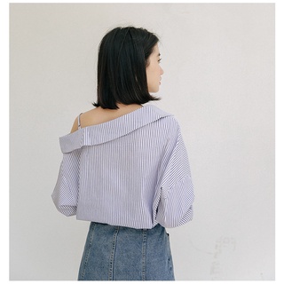 𝗺𝗶𝗲 𝘀𝘁𝘂𝗱𝗶𝗼 - Áo sơ mi lệch vai