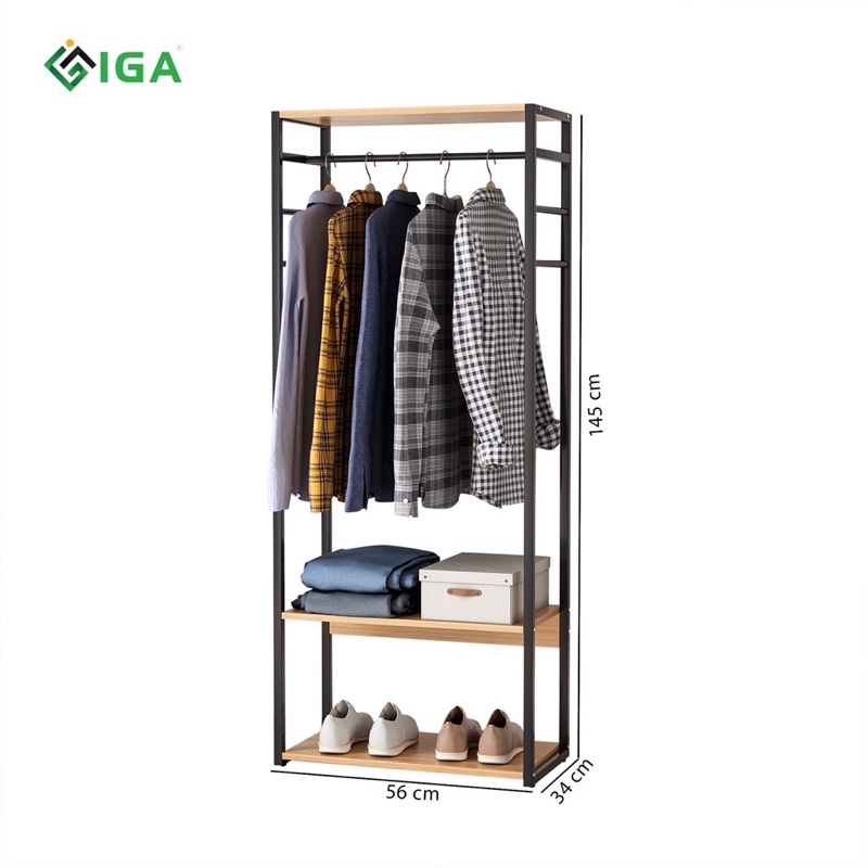 Tủ kệ treo quần áo Hanger GM07 Hàn Quốc- hiện đại phòng khách thương hiệu IGA