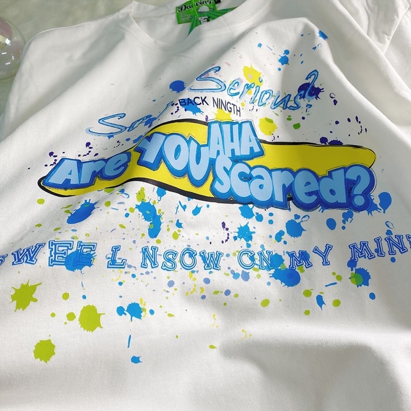 Áo Thun Tay Ngắn Dáng Rộng Phong Cách Thời Trang Hàn Quốc