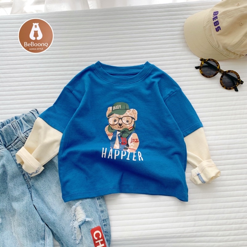 Áo thun cotton gấu Bear bé trai bé gái