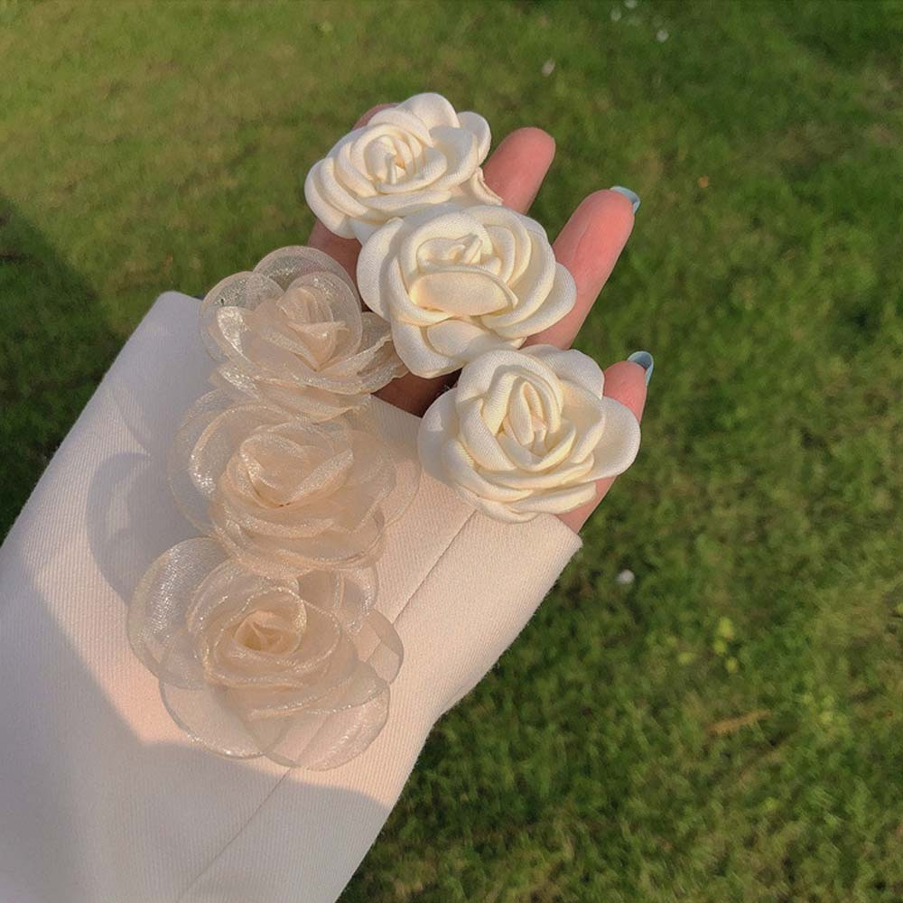 Kẹp Tóc Hình Hoa Trà Đơn Giản Ngọt Ngào Phong Cách Hàn Quốc Cho Nữ