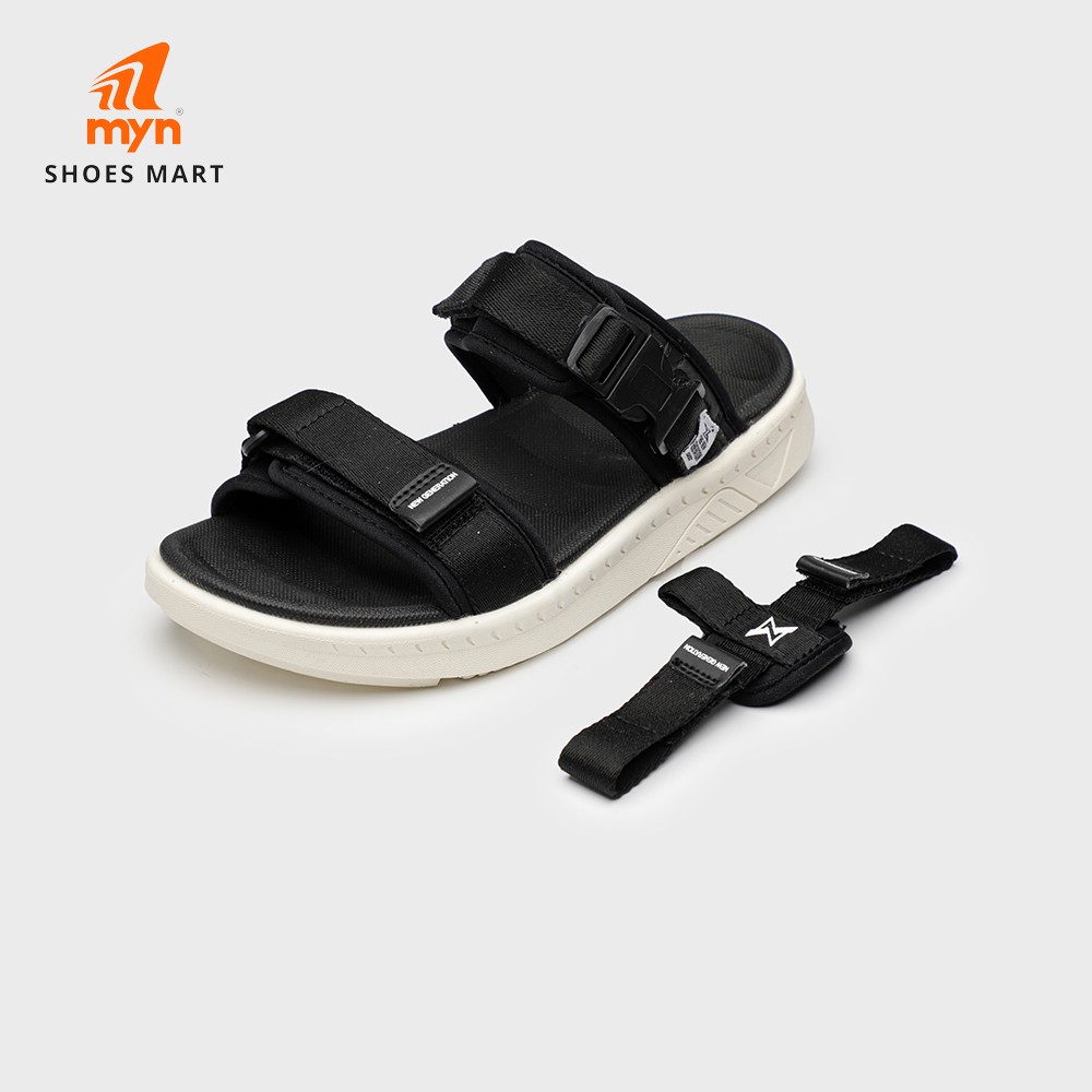 Giày Sandal unisex ZX Bubble D Code 2714 màu Black White Nam nữ - tháo quai sau thành dép