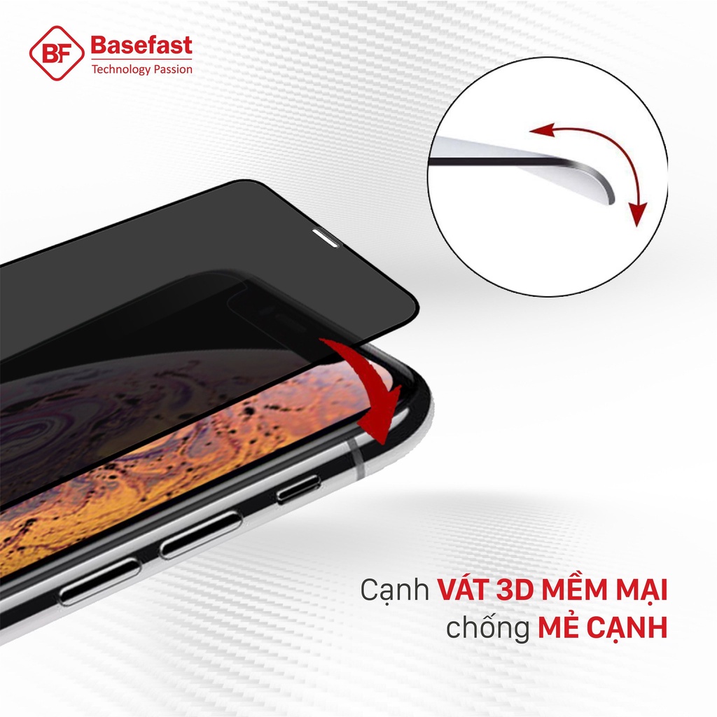 Kính Cường Lực Iphone Basefast full HD Chống Mẻ Cạnh dán màn hình iphone 8 Xs Max 11 12 13 14 Pro Max