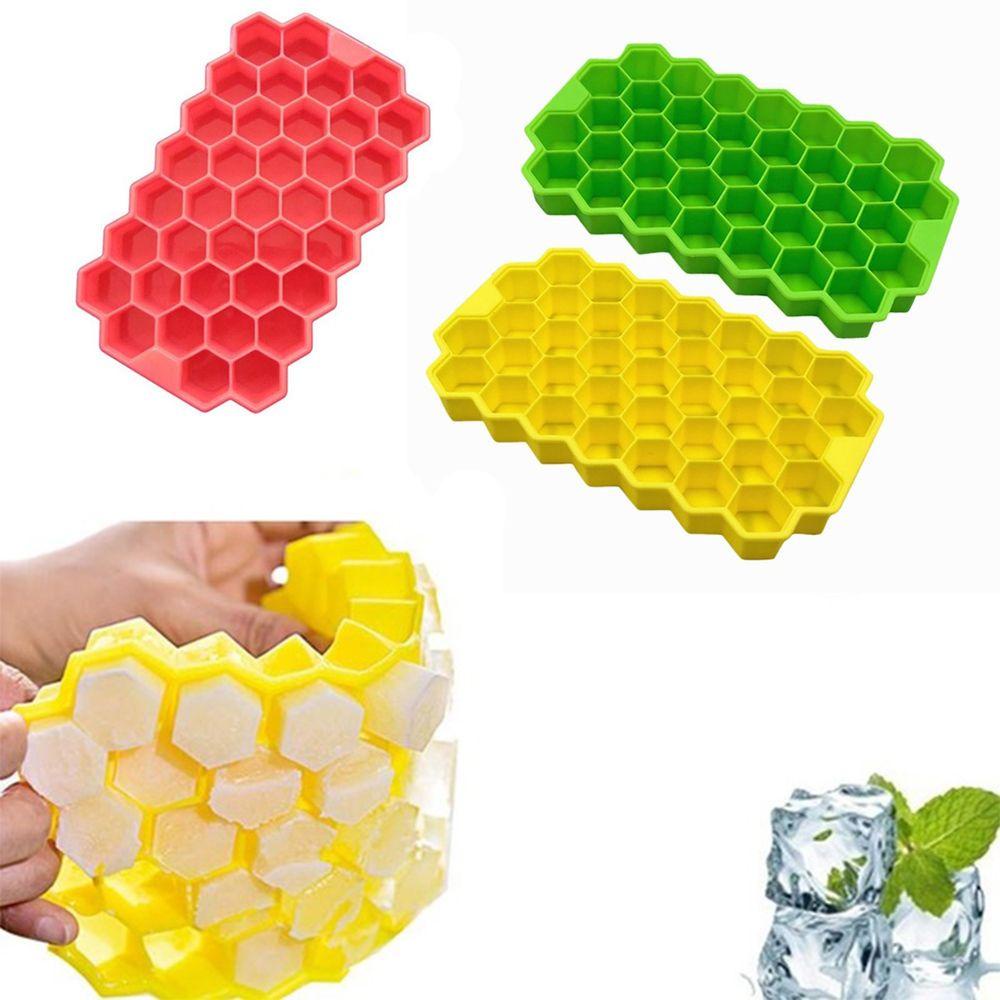 Khuôn Làm Kem Que Hình Tổ Ong Đế Mềm