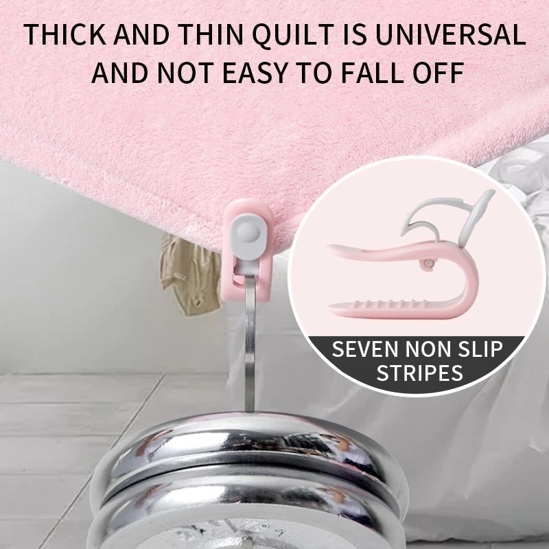 Kẹp Cố Định Màn/Khăn Trải Giường Đa Năng Chống Trượt Bằng ABS