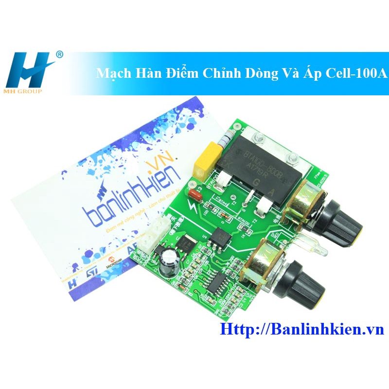 BLK Mạch Hàn Điểm Chỉnh Dòng Và Áp Cell-100A
