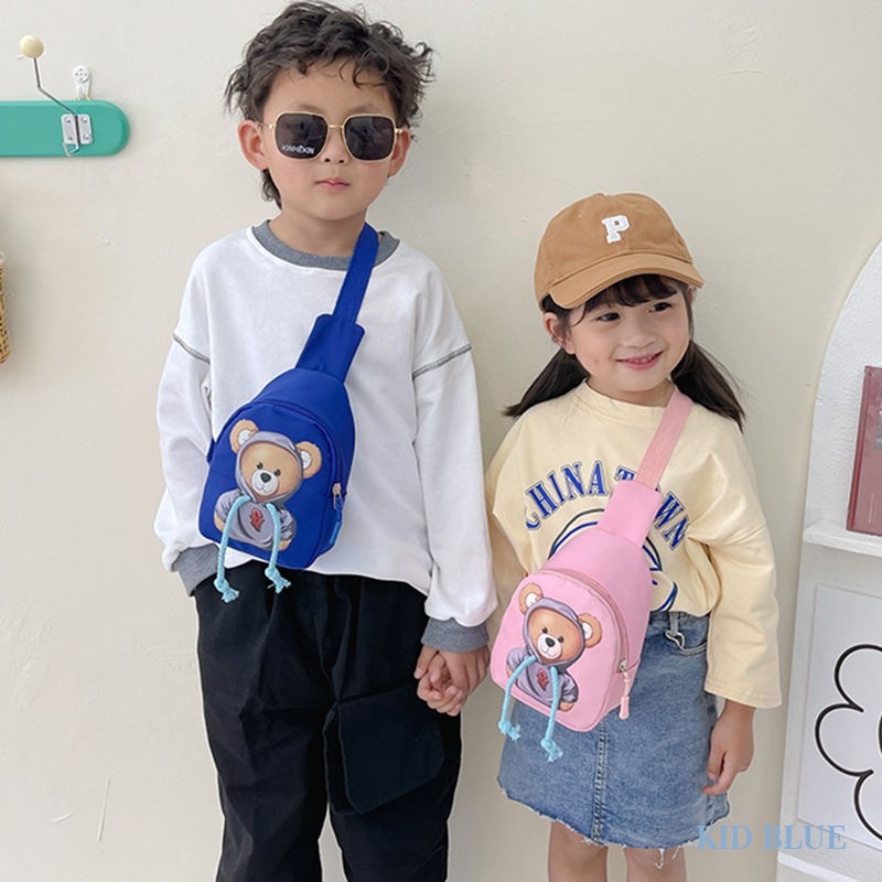 Túi Đeo Chéo Nhỏ Hình Gấu Hoạt Hình Dễ Thương Cho Bé Trai Và Bé Gái