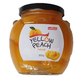Đào ngâm hàn quốc yellow peach 300g