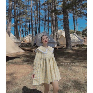 ĐẦM BABYDOLL HOA CỔ BÈO