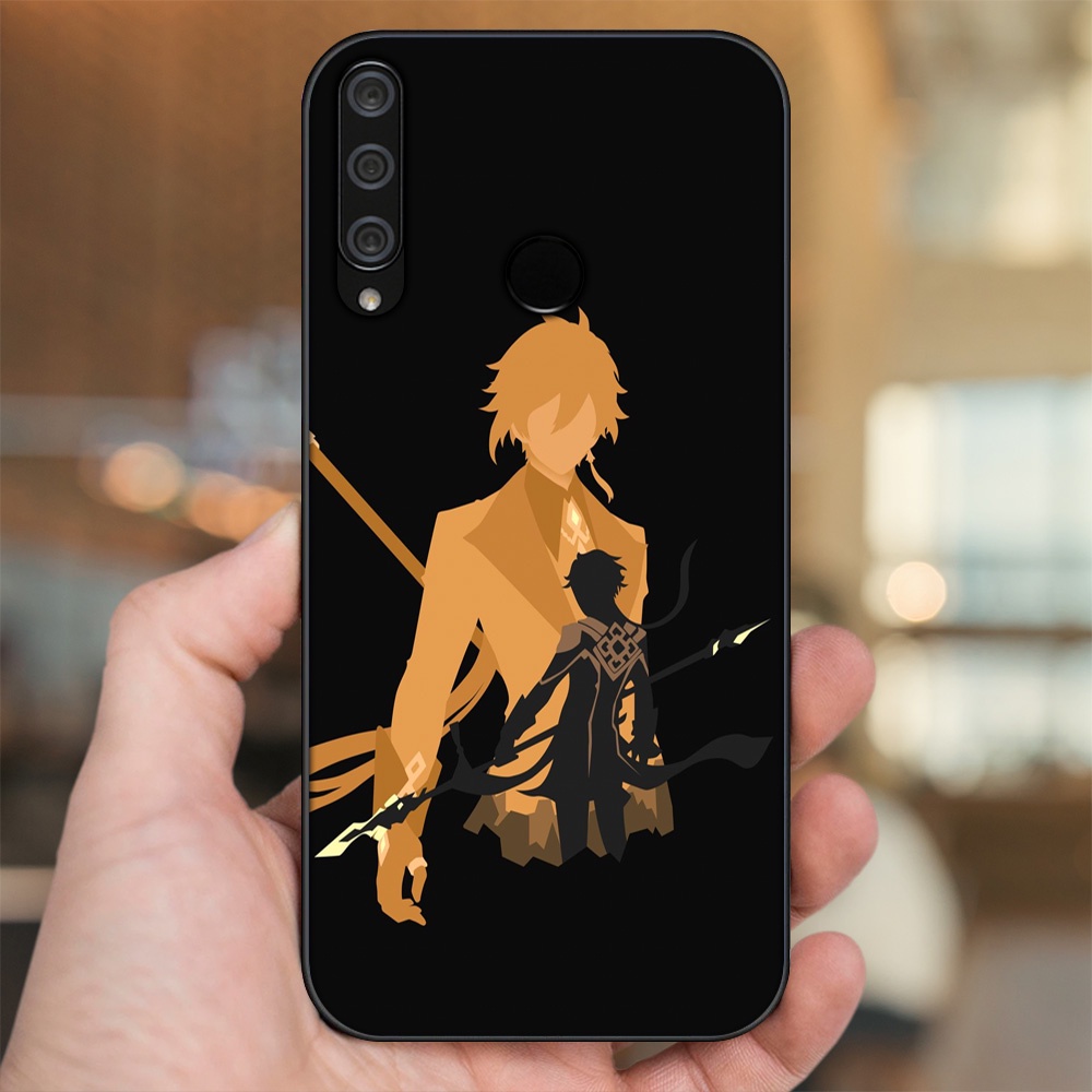 Ốp lưng Huawei Y6P viền đen in hình Zhongli Genshin Impact