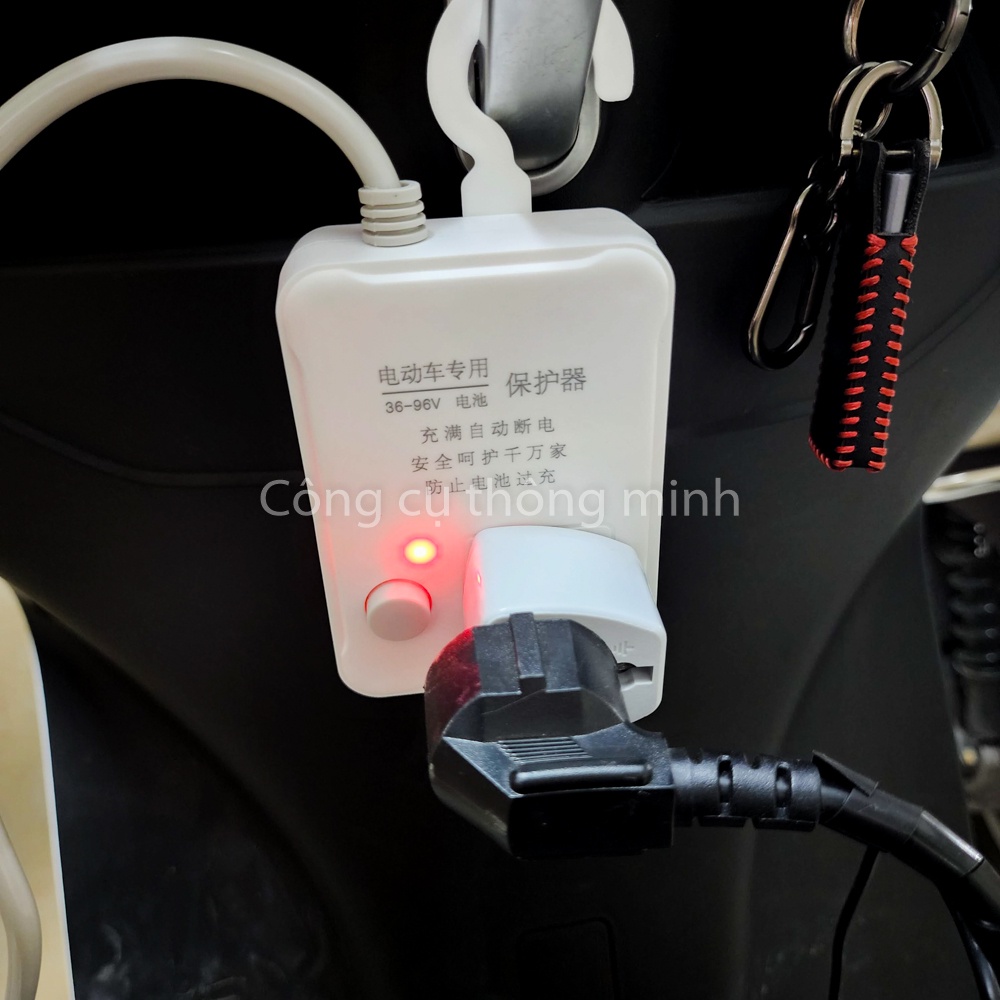 Ổ điện nối dài 1.8M tự động ngắt khi sạc đầy - dùng cho xe điện