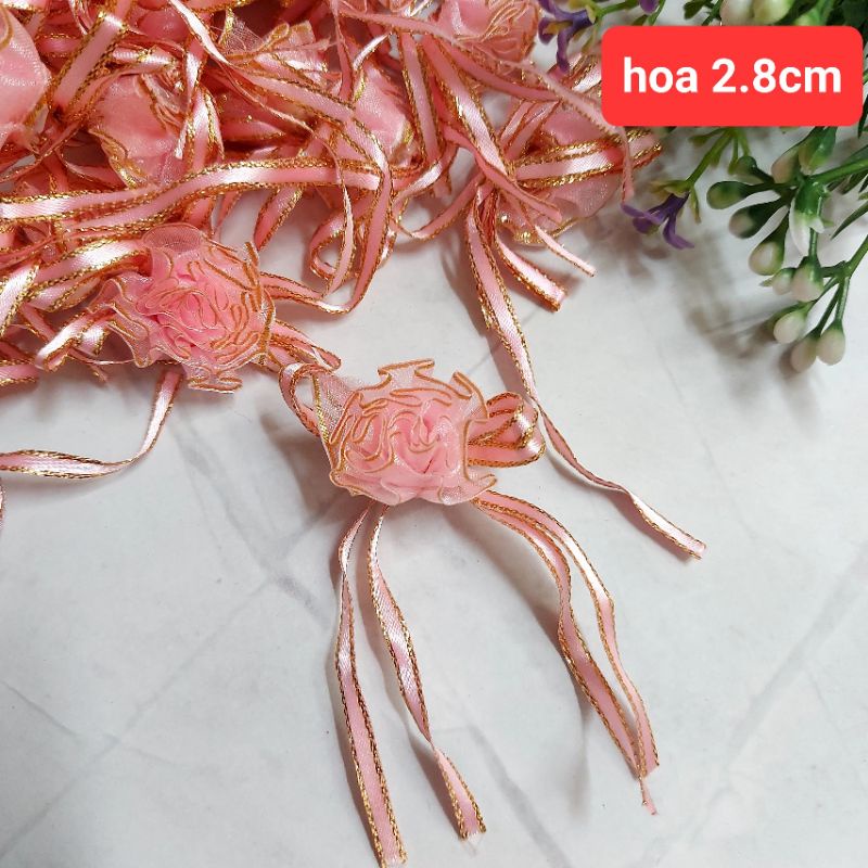 Hoa Nơ trang trí thủ công , size 2.8cm