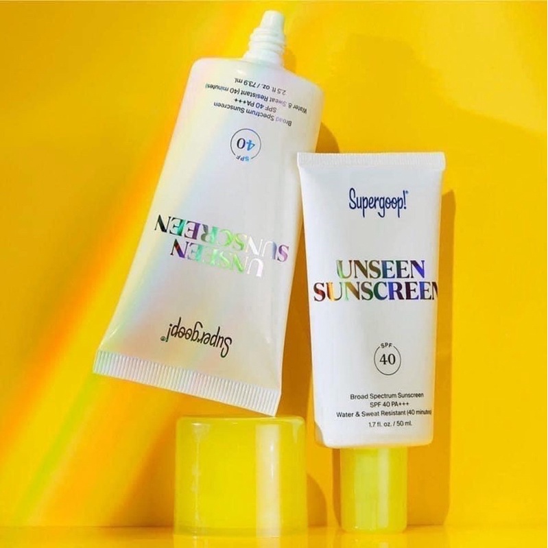 Kem chống nắng Supergoop Unseen Sunscreen SPF 40 - 50ml full box