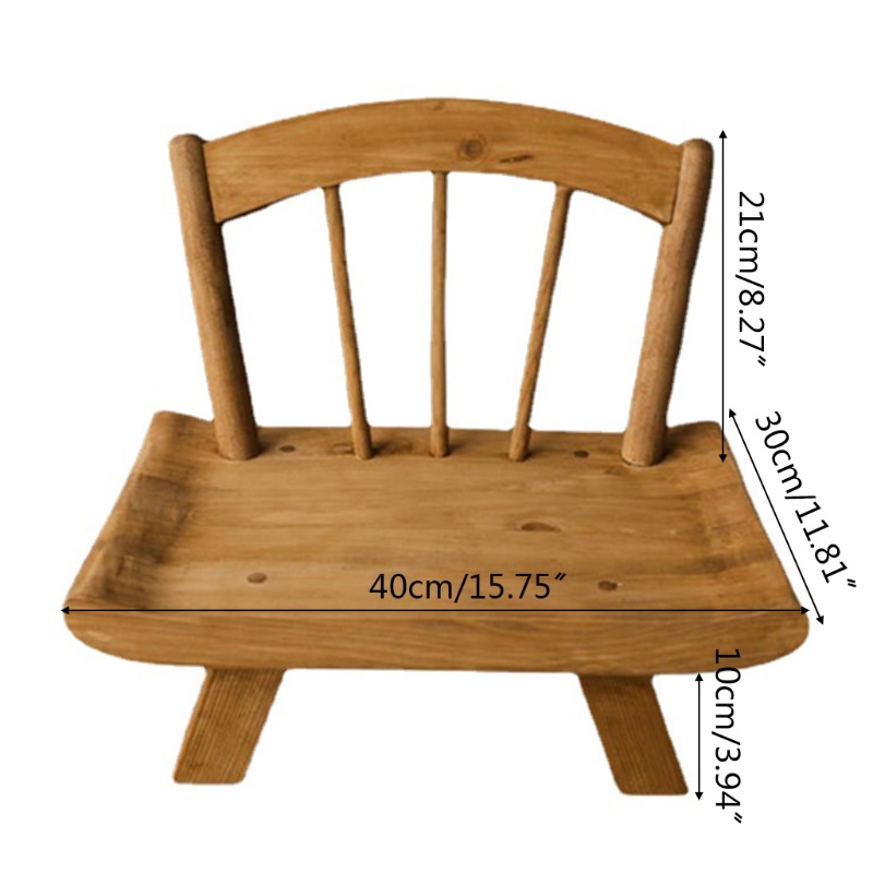 Ghế Gỗ Đa Năng Dùng Làm Đạo Cụ Chụp Ảnh Cho Bé Sơ Sinh