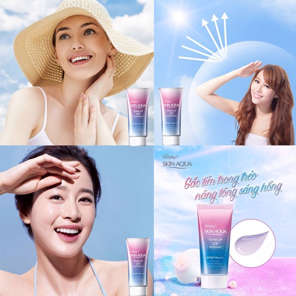 Kem Chống Nắng Skin Aqua Tone Up UV Milk 50g Spf 50+ Nhật Bản Chính Hãng