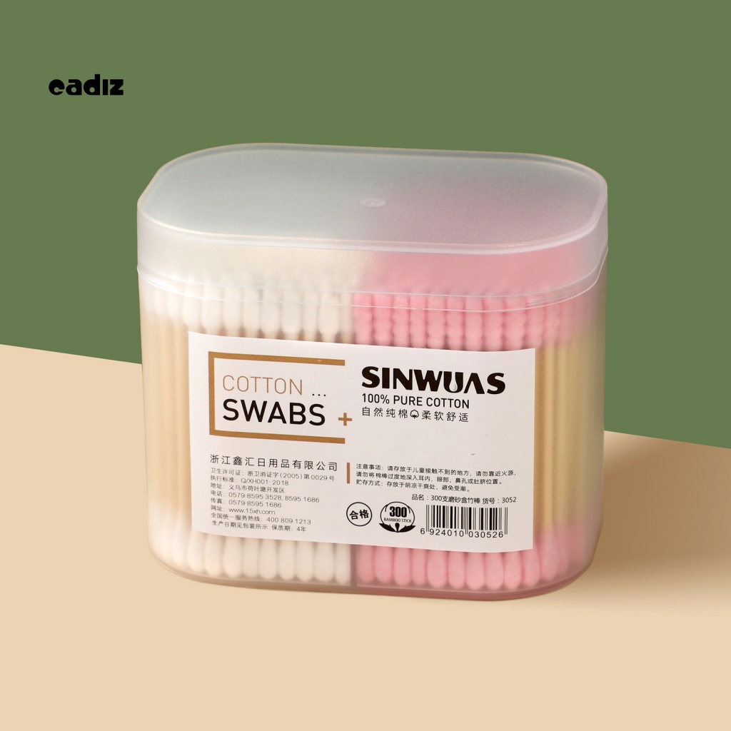 Hộp 1 Hộp 200 / 300 Tăm Bông Hai Đầu Chất Lượng Cao