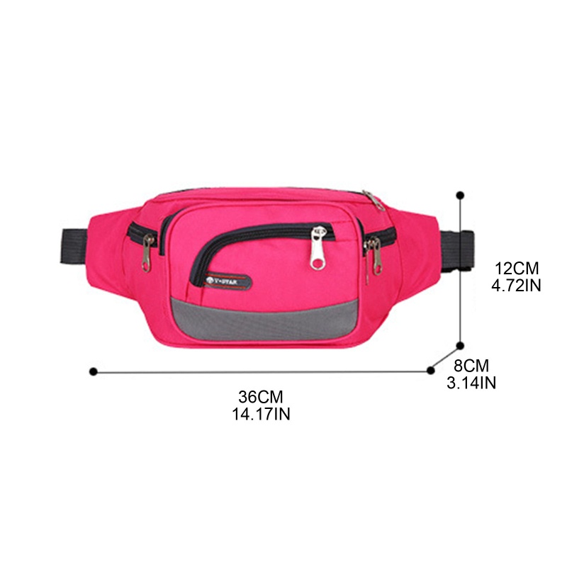 Túi Đeo Hông / Thắt Lưng Bằng Nylon Kích Thước Lớn Đựng Điện Thoại Di Động Cho Nam Và Nữ
