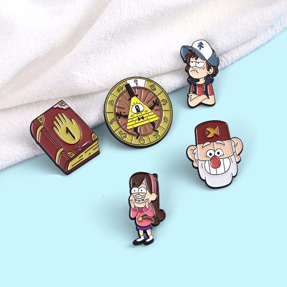 Huy Hiệu Cài Áo Ba Lô Hình Nhân Vật Hoạt Hình Gravity Falls Cổ Điển Sáng Tạo Làm Quà Tặng Cho Nữ