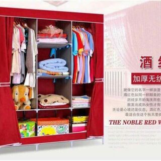 Tủ vải 3 buồn trơn khung thép