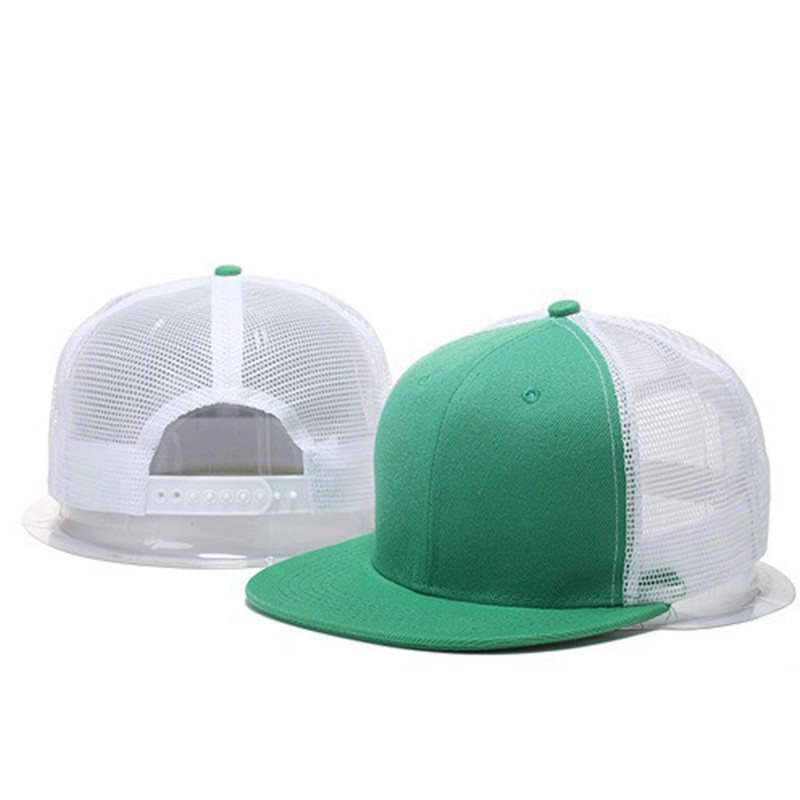 Plain Baseball Caps Hip Hop Solid Breathable Snapback Flat Hats High Quality ...
