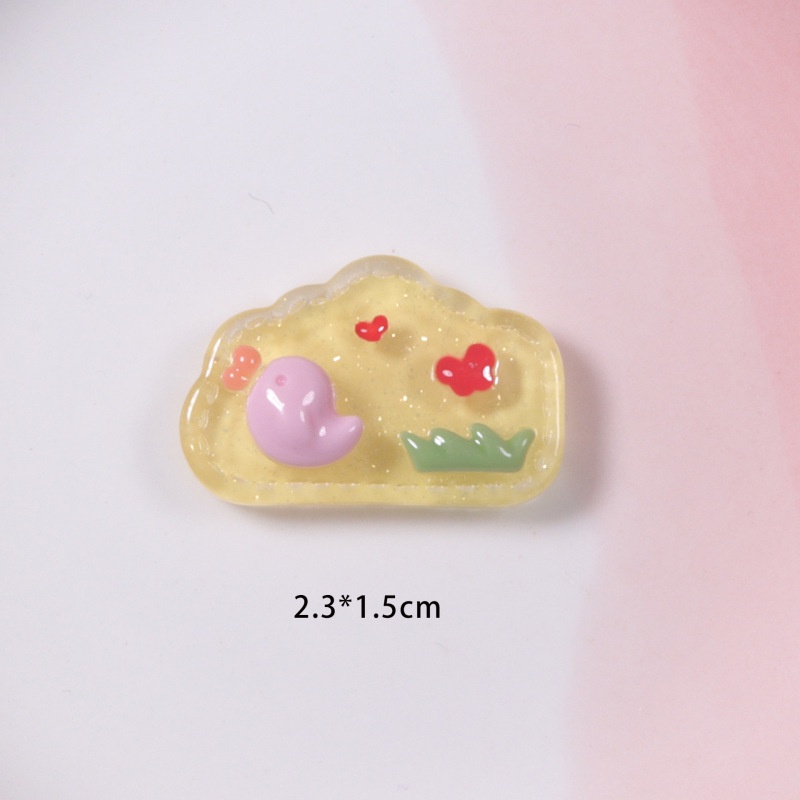 Kẹp Tóc Hình Động Vật Hoạt Hình Bằng Nhựa Resin Dễ Thương Diy