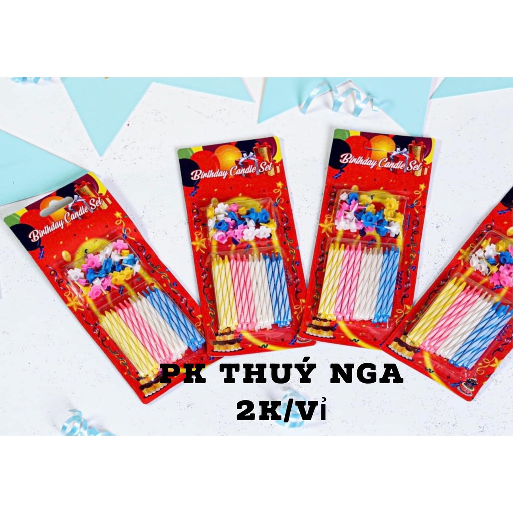 SET 10 VỈ NẾN TĂM NHỎ TRANG TRÍ BÁNH KEM