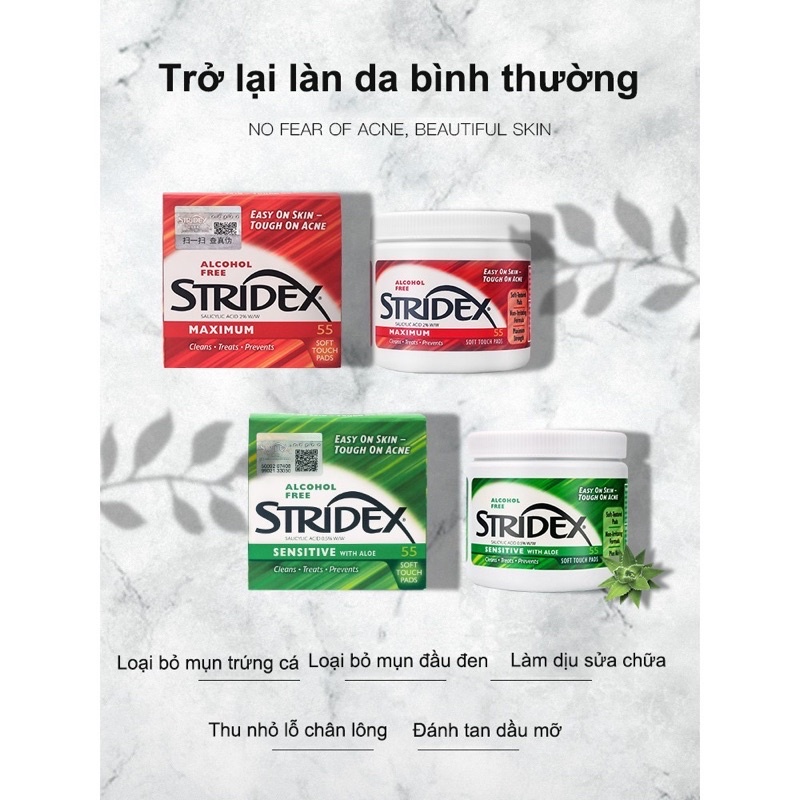 Pad tẩy da chết hoá học STRIDEX BHA | BigBuy360 - bigbuy360.vn