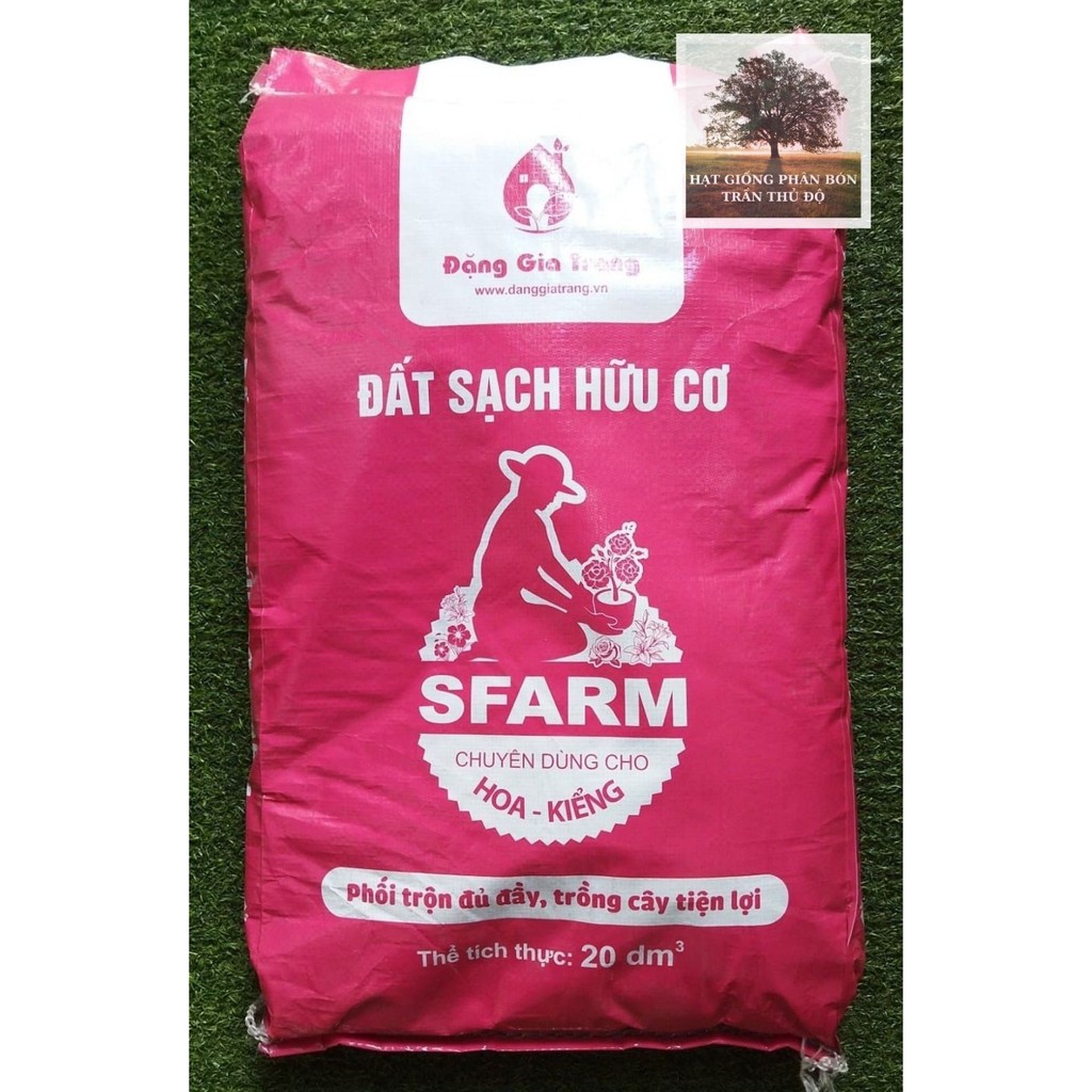 ĐẤT SẠCH HỮU CƠ SFARM CHUYÊN DÙNG CHO HOA KIỂNG 20dm3