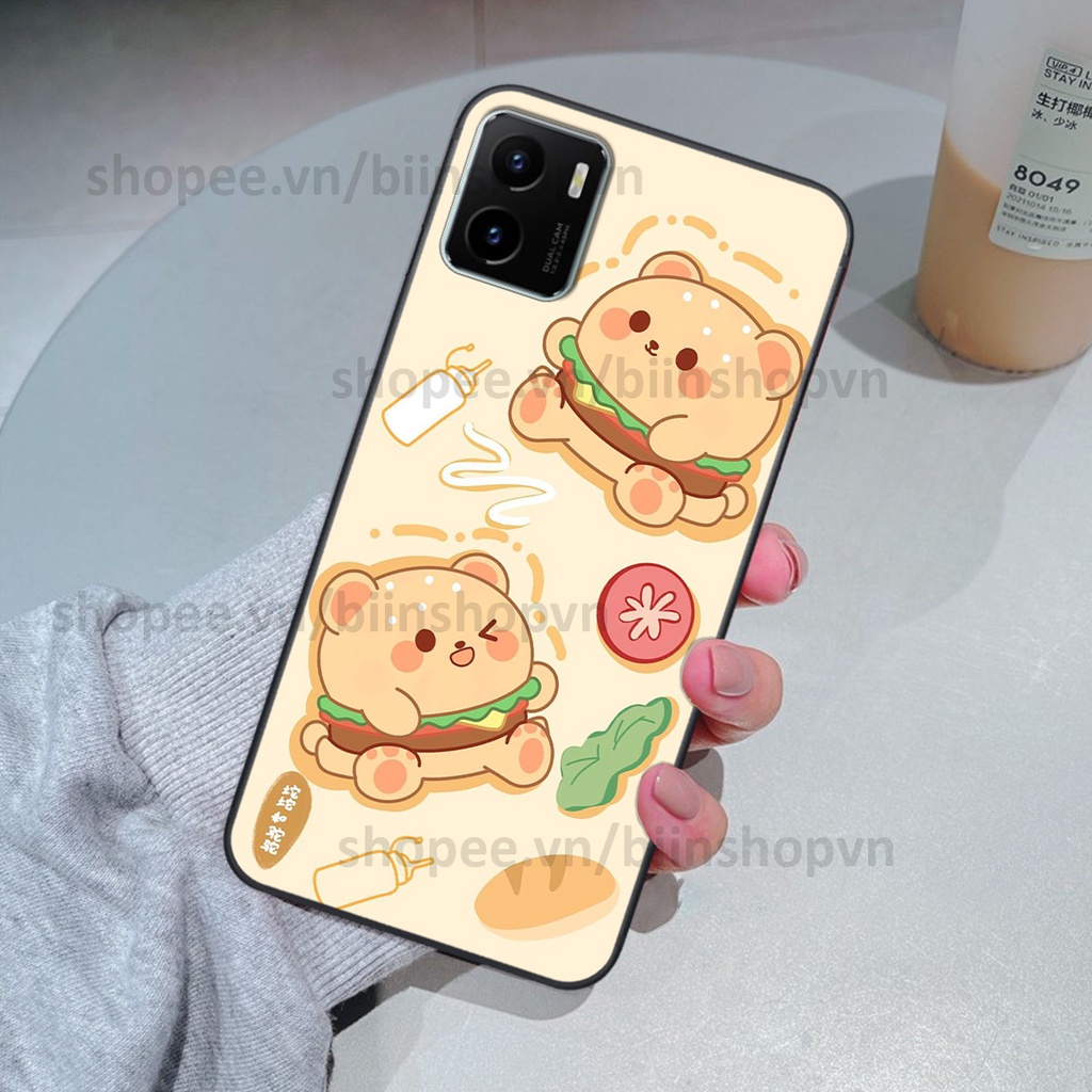 Ốp Vivo Y15s in hình gấu chocolate kẹo ngọt siêu đẹp siêu xinh