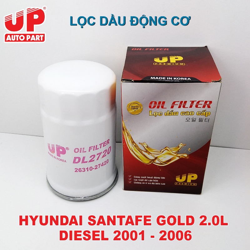 Lọc dầu động cơ HYUNDAI SANTAFE GOLD 2.0L DIESEL 2001 - 2006