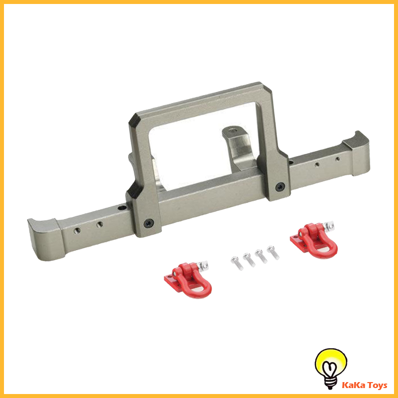 [KaKa Toys]RC Car Front Bumper RC Crawler Aluminium Alloy Bumper with Shackles for MN D90 99S 1/10 Car Upgrade Part Accessory