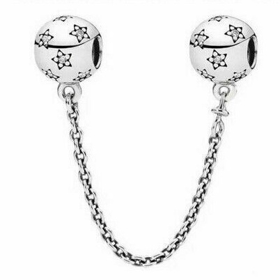 Dây Xích Mạ Bạc 925 Tự Làm Vòng Tay An Toàn