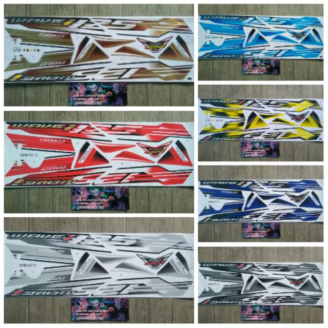 Sticker Dán Trang Trí Xe Hơi Supra 125 Wave 125 Chất Lượng Cao