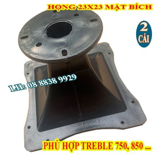 Cặp phễu loa treble kèn 750 họng vuông 23x23cm - giá 2 cái