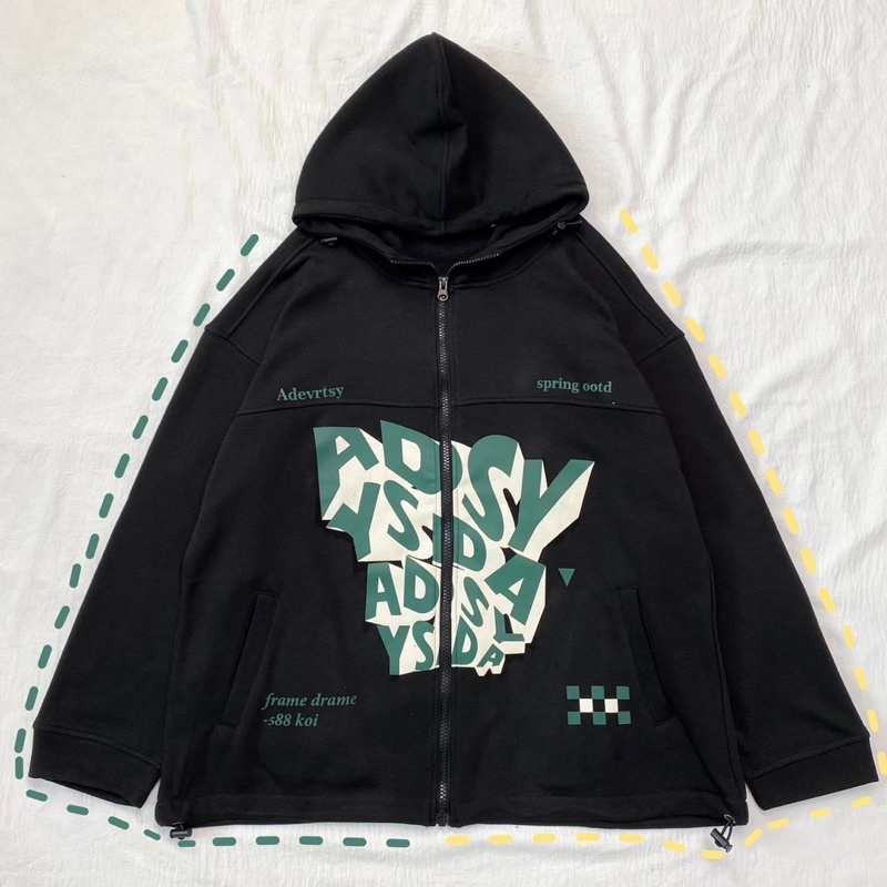 Áo Khoác Hoodie Form Rộng Unisex ZAZY Vải Nỉ Bông Dày Dặn - 84unisex