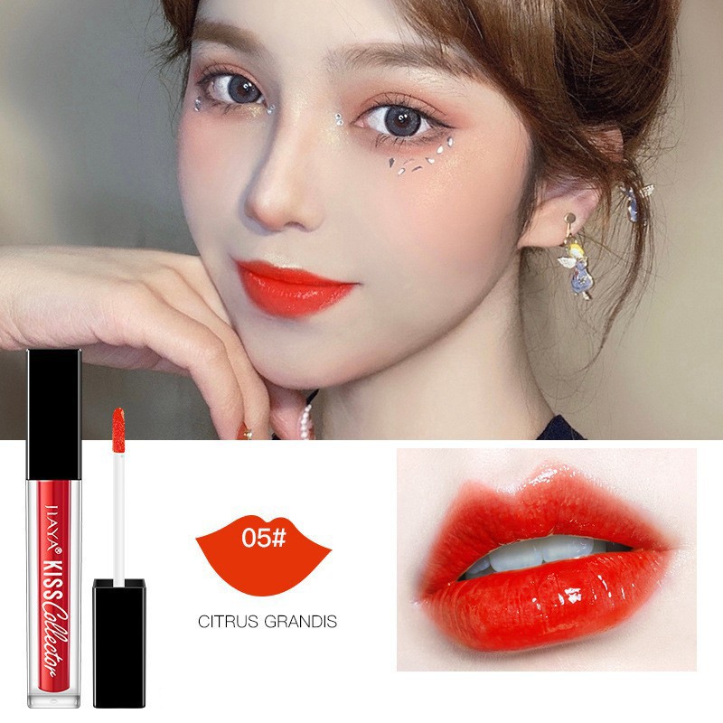 Son nước dưỡng ẩm chống thấm không phai tông màu đỏ bóng | BigBuy360 - bigbuy360.vn