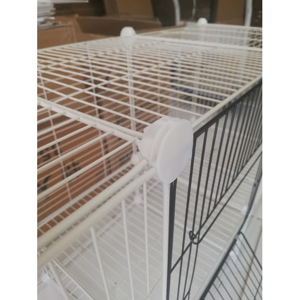 Chuồng quây lắp ghép thú cưng có cửa, có chân đế 110x54x37cm