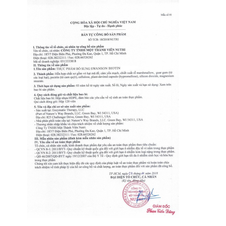 Biotin | Nuôi Dưỡng Tóc Và Móng Chắc Khỏe | Swanson Premium Biotin   - Chính Hãng