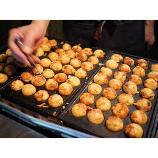 Máy làm bánh Takoyaki 56 lỗ 2 khay điện chống dính