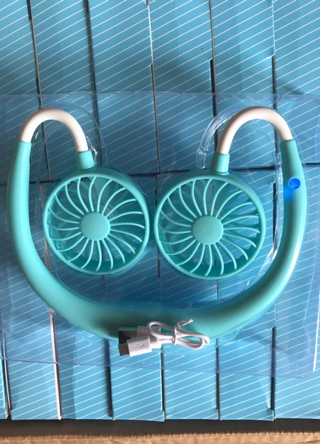 Quạt mini đeo cổ siêu mát kèm ảnh thật | BigBuy360 - bigbuy360.vn