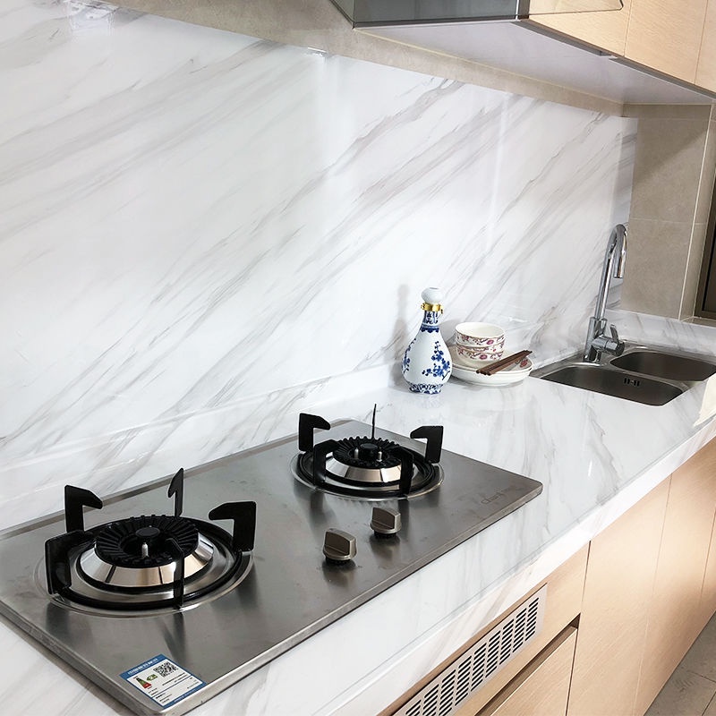 Giấy Dán Tường Nhà Bếp / Nhà Vệ Sinh Tự Dính Chống Thấm Nước / Dầu Họa Tiết Đá Cẩm Thạch